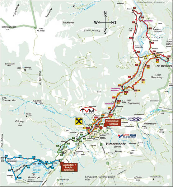 hinterstoder nordic walking mapa